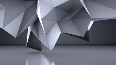 Kristal yapı arka planı. 3d illüstrasyon, 3d canlandırma.