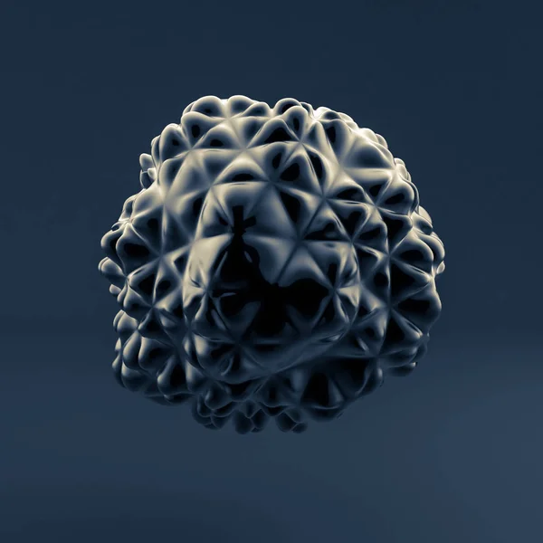 Abstrakcyjne tło, kula, forma. Ilustracja 3D, renderowanie 3D. — Zdjęcie stockowe