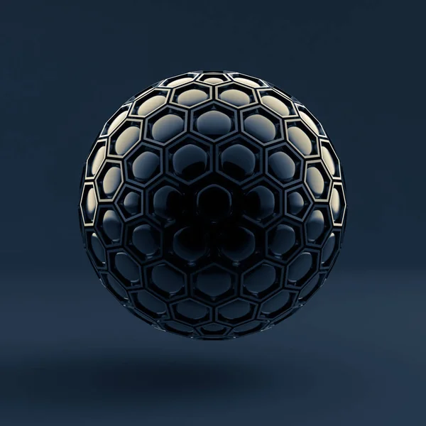 Abstrakcyjne tło, kula, forma. Ilustracja 3D, renderowanie 3D. — Zdjęcie stockowe