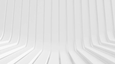 Beyaz stüdyo geçmişi. 3d illüstrasyon, 3d canlandırma.