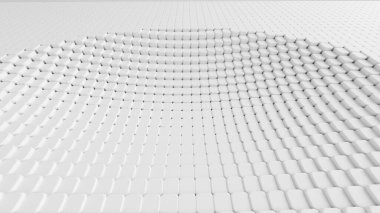 Bal petekleri ile beyaz arka plan. 3d illüstrasyon, 3d canlandırma.