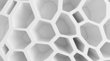 Beyaz örgü arka planı. 3d illüstrasyon, 3d canlandırma.