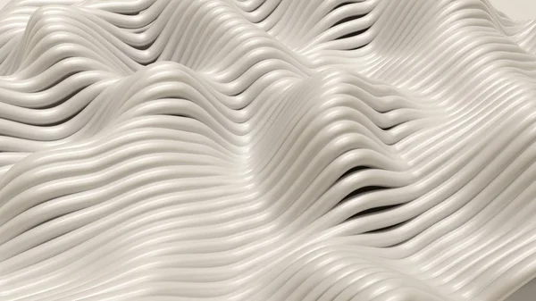 線と波の抽象的な背景。3Dイラスト, 3D Re. — ストック写真