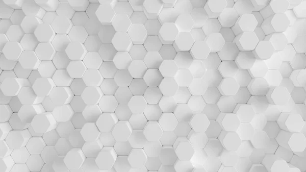 Fond blanc avec nid d'abeille. Illustration 3d, rendu 3d . — Photo