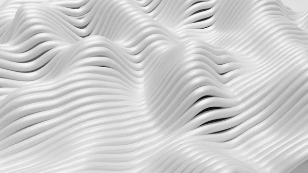 Αφηρημένο φόντο με γραμμές και κύματα. 3D απεικόνιση, 3d απόδοση. — Φωτογραφία Αρχείου