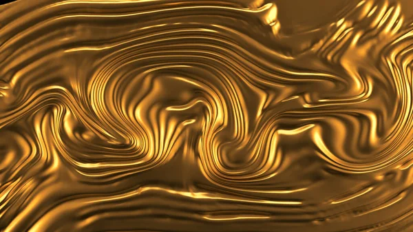 아름답고 호화롭고 화려 한 황금빛 배경. 3D 삽화 , 3D 렌더링. — 스톡 사진