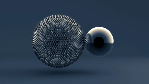 Абстрактний фон, сфера, форма. 3d ілюстрація, 3d візуалізація . — стокове фото