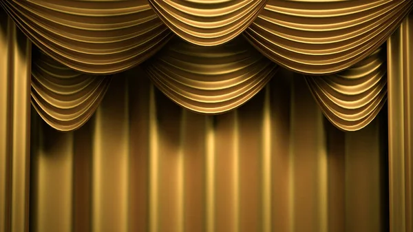 Beautiful, abstract background with curtain fabric, drape, pedestal, banner, frame. 3d illustration, 3d rendering. — Stock Photo, Image