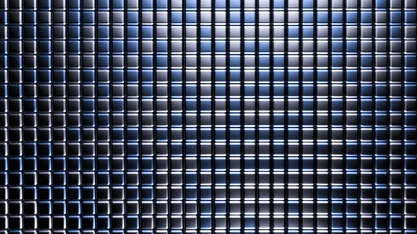 Fondo metálico negro azul con hexágonos. 3d ilustración, 3 — Foto de Stock