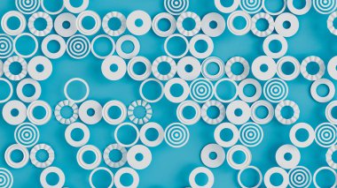 Ayrıntılı geometrik arkaplan. 3d illüstrasyon, 3d canlandırma.