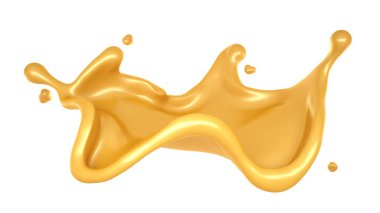 Bir tutam karamel. 3d illüstrasyon, 3d canlandırma.