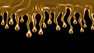 Bir tutam altın. 3d illüstrasyon, 3d canlandırma.