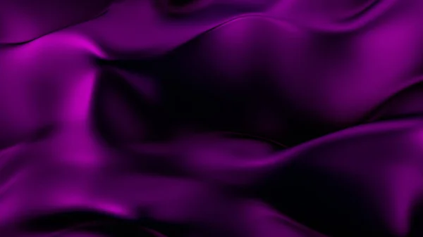 Abstrakt bakgrund med en vacker violett duk. 3d illustrati — Stockfoto
