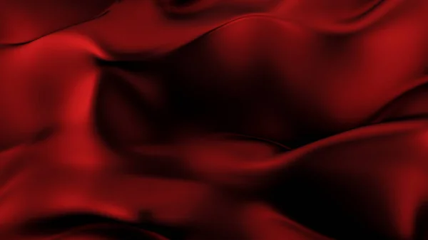 Sfondo astratto con bel panno rosso. Illustrazione 3d, 3 — Foto Stock