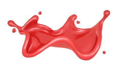 Boya sıçraması. 3d illüstrasyon, 3d canlandırma.