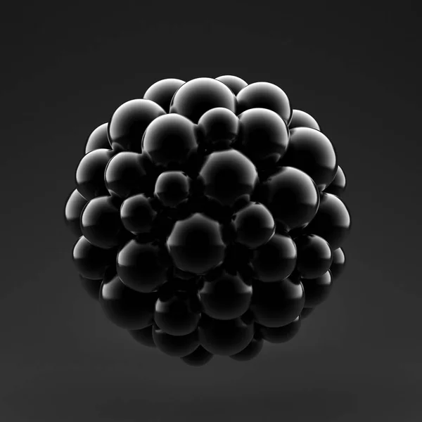 抽象的な3D形状。3Dイラスト, 3Dレンダリング. — ストック写真