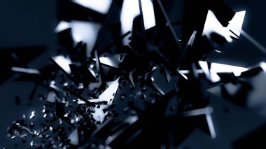 Harika bir siyah arkaplan. 3d illüstrasyon, 3d canlandırma.