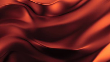 Güzel kırmızı kumaşlı, soyut bir arka plan. 3d illüstrasyon, 3d canlandırma.