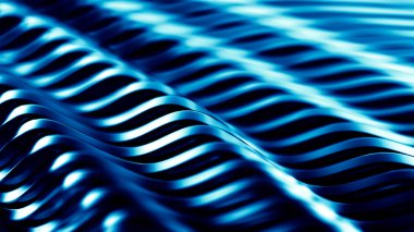 Çizgileri olan şık siyah bir arka plan. 3d illüstrasyon, 3d canlandırma.