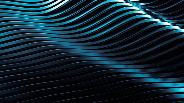 Elegante fondo azul negro con líneas. ilustración 3d, 3d re — Foto de Stock