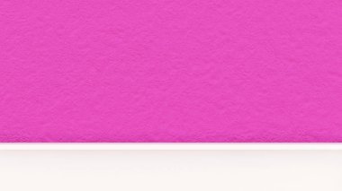 Alçıdan iç plan. 3d illüstrasyon, 3d canlandırma.