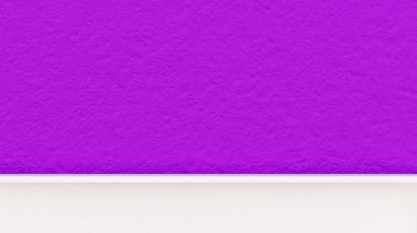 Alçıdan iç plan. 3d illüstrasyon, 3d canlandırma.