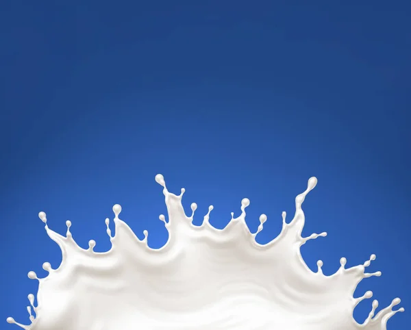 Splash mleka. ilustracja 3D, 3d renderowania. — Zdjęcie stockowe