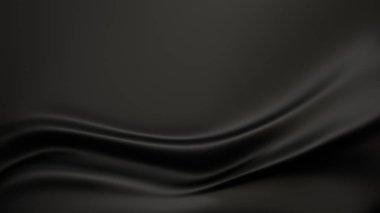 Perdelik ve ipek kıvrımları ile güzel arka plan. 3D Resim, 3d render.