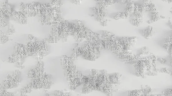 Λευκό αφηρημένα φόντο με σχήματα κύβου. 3D απεικόνιση, 3d rendering. — Φωτογραφία Αρχείου