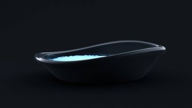 İç banyo. 3d illüstrasyon, 3d canlandırma.