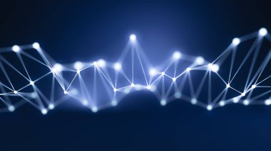 Karanlık arka planda kalın. 3d görüntüleme, 3d illüstrasyon.