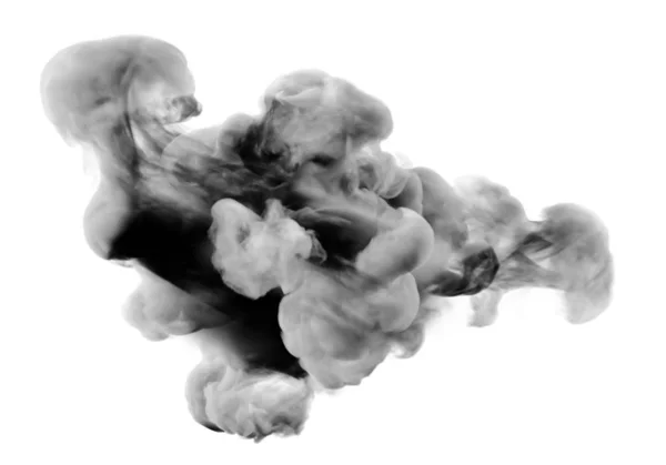 Light gray smoke on a white background. 3d illustration, 3d rendering. — 스톡 사진