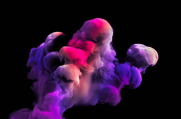 五颜六色的烟 3D说明，3D渲染. — 图库照片