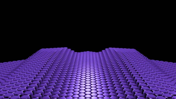 Purple hexagon background. 3d illustration, 3d rendering. — Stock Photo, Image