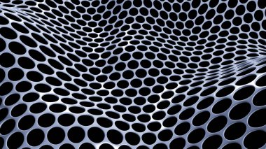 Metalik siyah zemin. 3d illüstrasyon, 3d canlandırma.