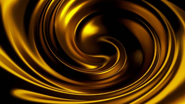 Luxury beautiful splash of gold flow. 3d illustration, 3d rendering. — Stock Photo, Image