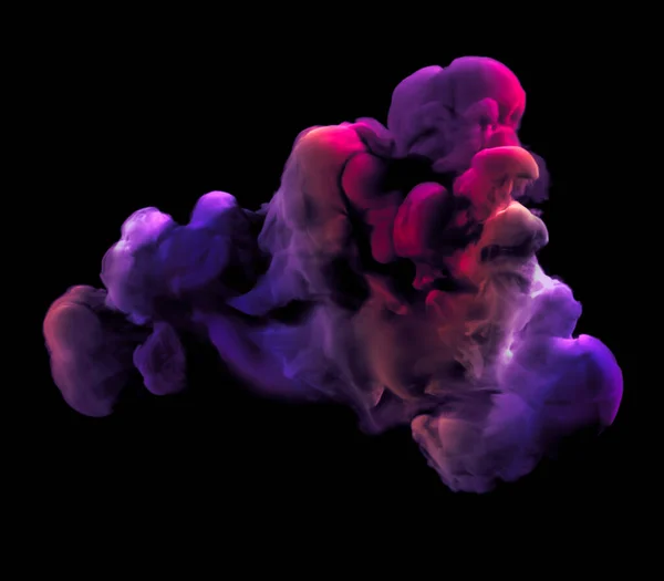 五颜六色的烟 3D说明，3D渲染. — 图库照片