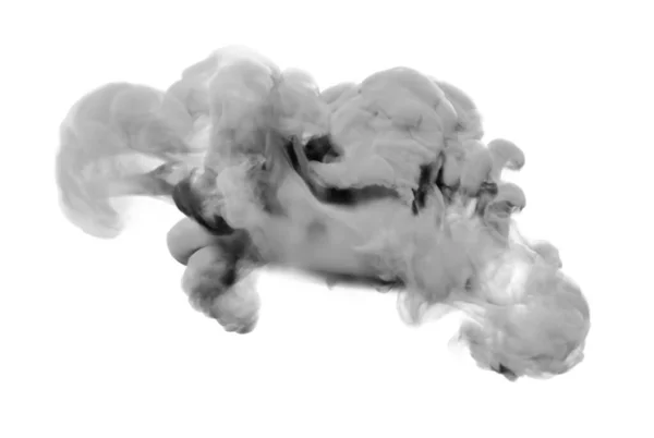 Light gray smoke on a white background. 3d illustration, 3d rend — 스톡 사진