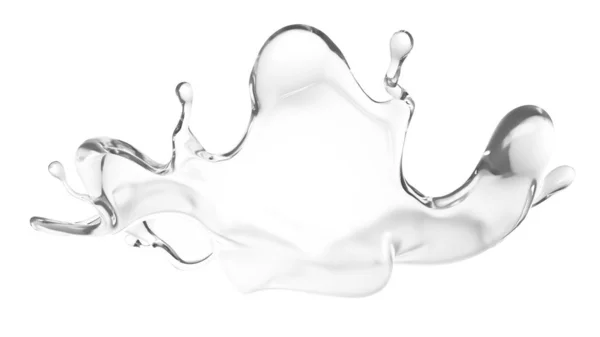 Um claro toque de água. Ilustração 3d, renderização 3d . — Fotografia de Stock