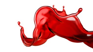 Bir yudum şarap. 3d illüstrasyon, 3d canlandırma.