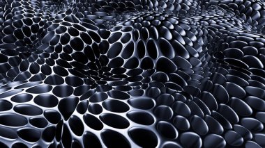 Metalik siyah zemin. 3d illüstrasyon, 3d canlandırma.