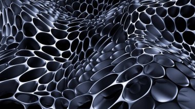 Metalik siyah zemin. 3d illüstrasyon, 3d canlandırma.