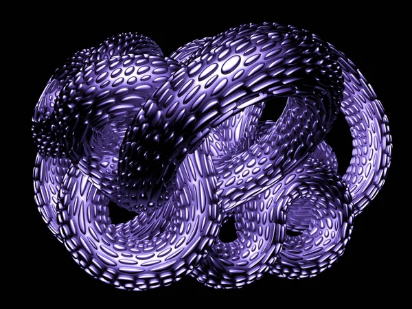 ヘビの黒い背景。3Dイラスト, 3Dレンダリング. — ストック写真