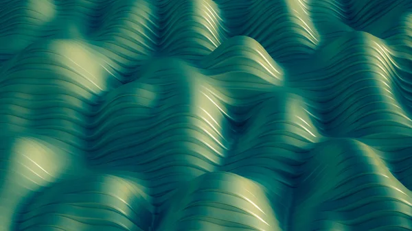 緑の線で背景。3Dイラスト, 3Dレンダリング. — ストック写真