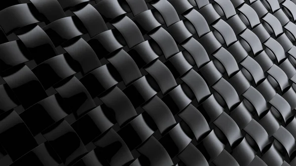 Fondo nero con tessitura. Illustrazione 3d, rendering 3d . — Foto Stock