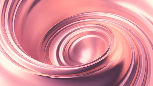 Luxus gyönyörű fröccsenő rózsaszín arany. 3D illusztráció, 3D-s renderelés. — Stock Fotó