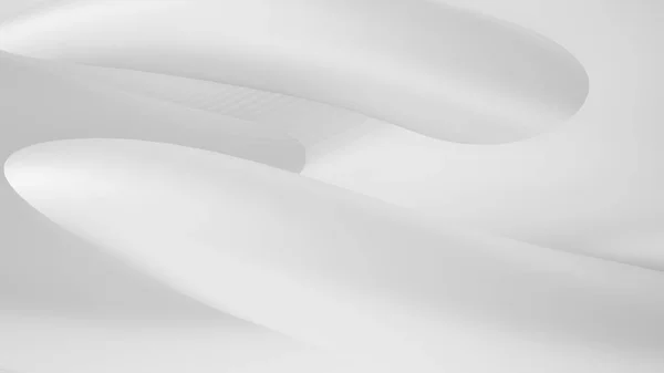 Sfondo astratto bianco. Illustrazione 3d, rendering 3d. — Foto Stock