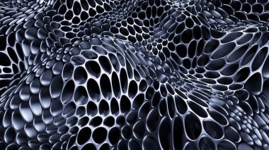 Metalik siyah zemin. 3d illüstrasyon, 3d canlandırma.