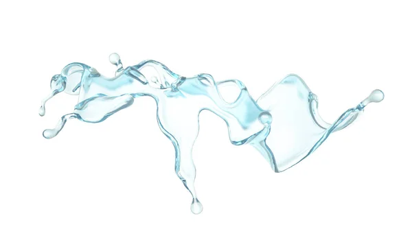 Pouco Água Azul Renderização Ilustração — Fotografia de Stock