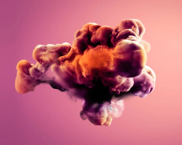 Colorful Smoke Rendering Illustration — 스톡 사진